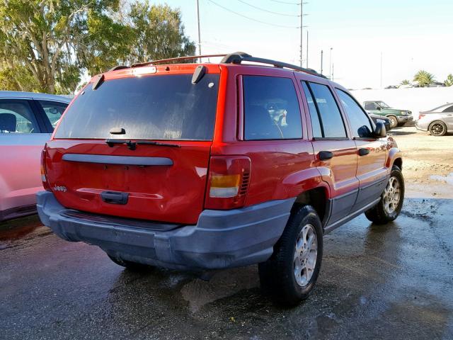 1J4GX48S71C523372 - 2001 JEEP GRAND CHER RED photo 4