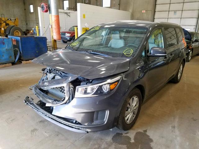 KNDMB5C1XG6171732 - 2016 KIA SEDONA LX GRAY photo 1