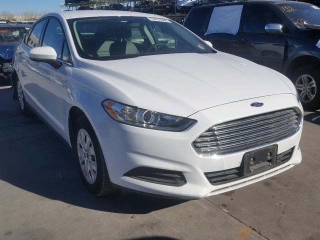 1FA6P0G79E5400342 - 2014 FORD FUSION S WHITE photo 1