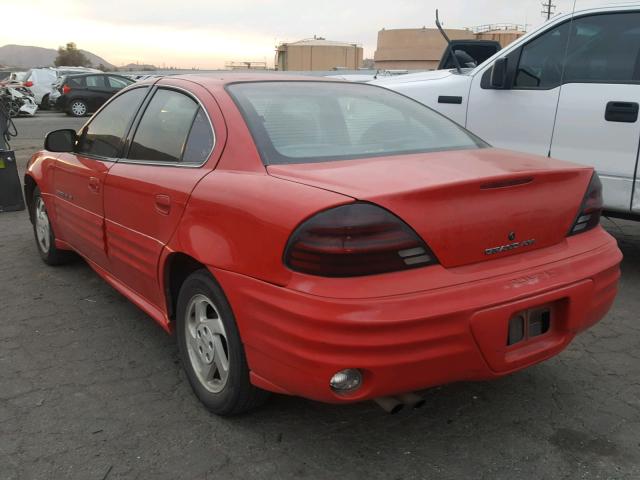 1G2NF52T9YC538610 - 2000 PONTIAC GRAND AM S RED photo 3