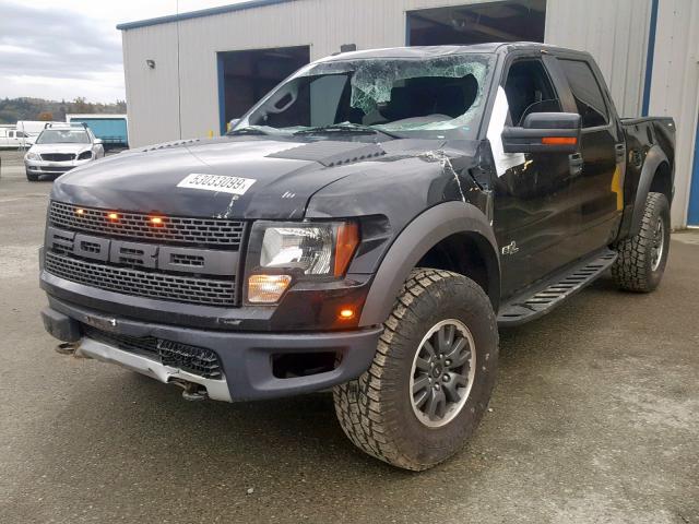 1FTFW1R6XBFD15104 - 2011 FORD F150 SVT R BLACK photo 2