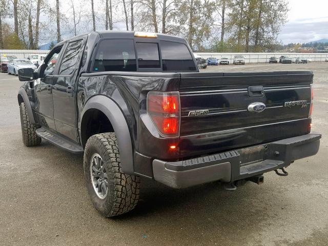 1FTFW1R6XBFD15104 - 2011 FORD F150 SVT R BLACK photo 3