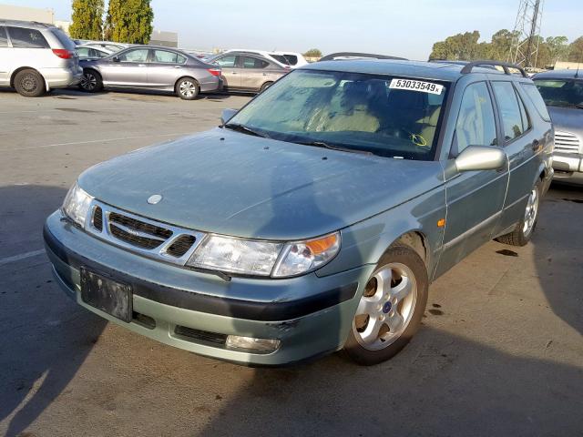 YS3EF58Z4Y3011252 - 2000 SAAB 9-5 SE GREEN photo 2