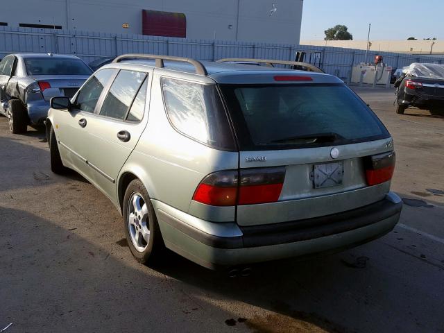 YS3EF58Z4Y3011252 - 2000 SAAB 9-5 SE GREEN photo 3