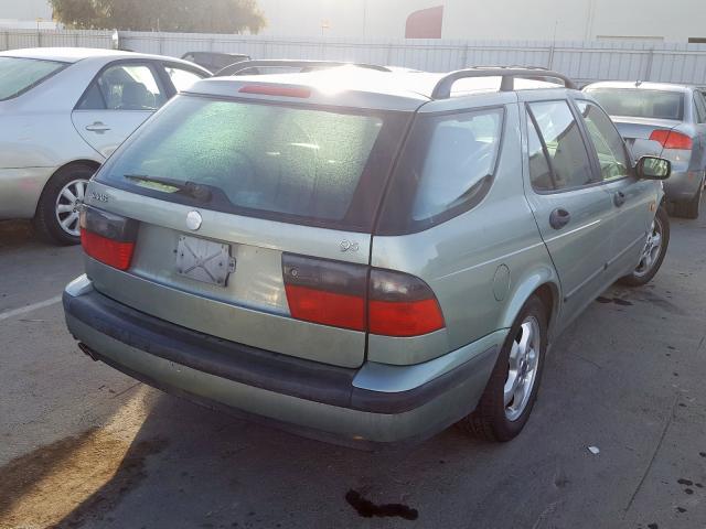 YS3EF58Z4Y3011252 - 2000 SAAB 9-5 SE GREEN photo 4