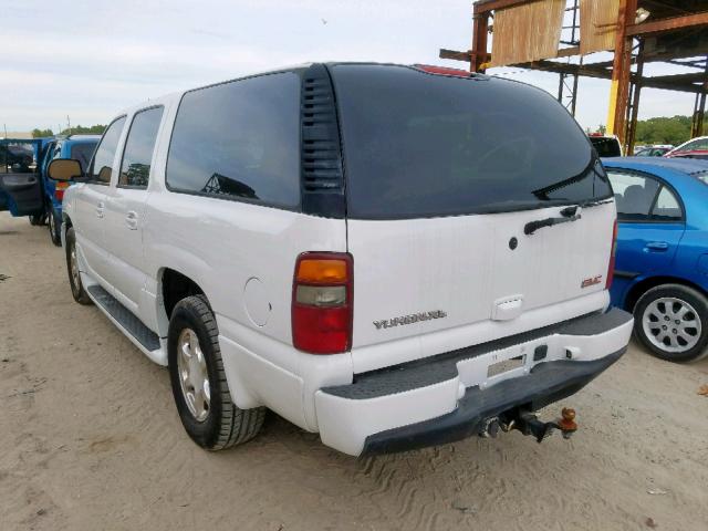 1GKFK66U45J189274 - 2005 GMC YUKON XL D WHITE photo 3