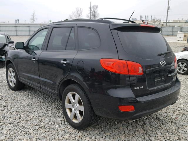 5NMSH73E27H114030 - 2007 HYUNDAI SANTA FE S BLACK photo 3