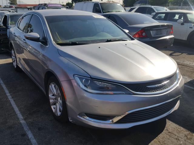 1C3CCCAB6FN742389 - 2015 CHRYSLER 200 LIMITE SILVER photo 1