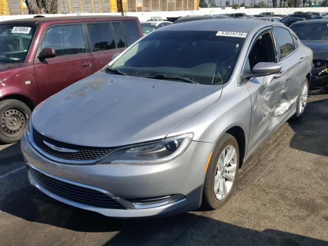 1C3CCCAB6FN742389 - 2015 CHRYSLER 200 LIMITE SILVER photo 2