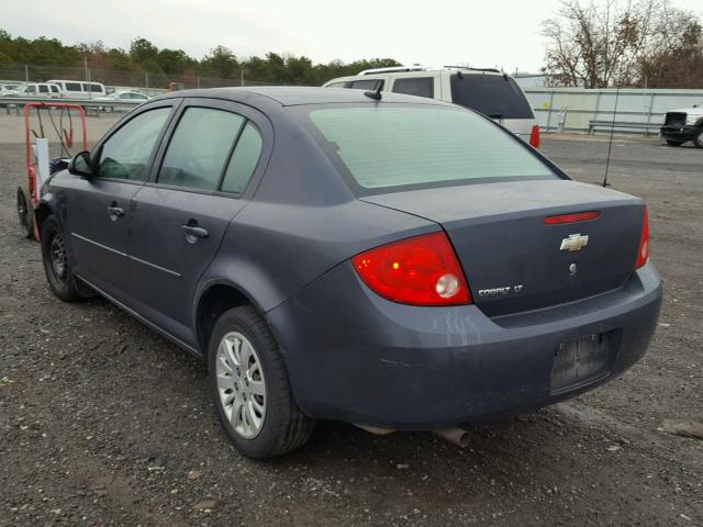 1G1AT58H697150419 - 2009 CHEVROLET COBALT LT BLUE photo 3