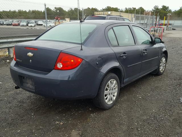 1G1AT58H697150419 - 2009 CHEVROLET COBALT LT BLUE photo 4