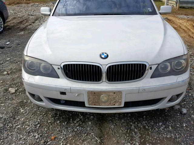 WBAHN83578DT77873 - 2008 BMW 750 LI WHITE photo 7