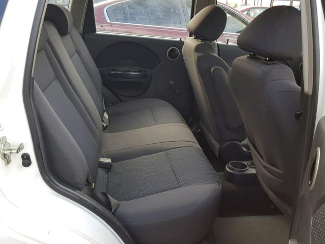 KL1TD66688B030659 - 2008 CHEVROLET AVEO BASE Ақ фото 6