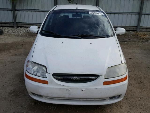 KL1TD66688B030659 - 2008 CHEVROLET AVEO BASE Ақ фото 9