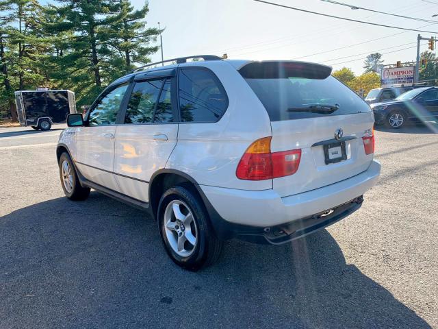 5UXFA535X2LP28937 - 2002 BMW X5 3.0I WHITE photo 3