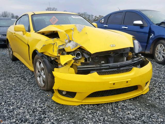 KMHHM65D86U194912 - 2006 HYUNDAI TIBURON GS YELLOW photo 1