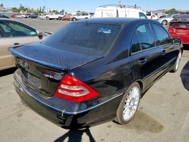 WDBRF65J02F164731 - 2002 MERCEDES-BENZ C 32 AMG K BLACK photo 4