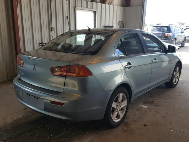 JA3AU26U08U019598 - 2008 MITSUBISHI LANCER ES BLUE photo 4