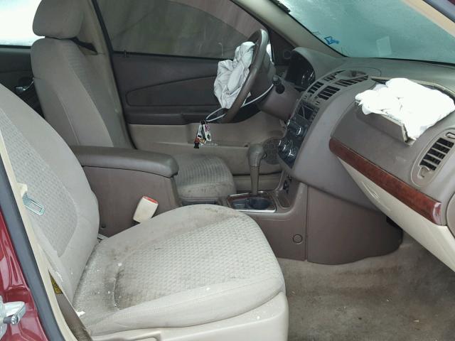 1G1ZT61856F192987 - 2006 CHEVROLET MALIBU MAX მუქწითელი ფოტო 5