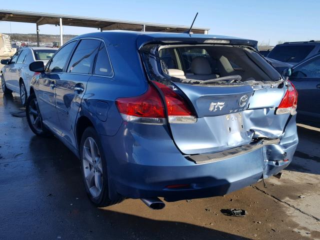 4T3ZK11A59U006836 - 2009 TOYOTA VENZA BASE BLUE photo 3