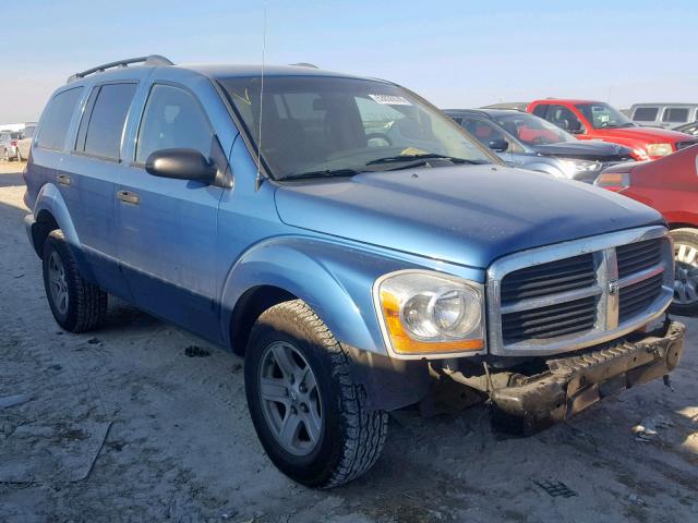 1D4HB48N85F616489 - 2005 DODGE DURANGO SL BLUE photo 1