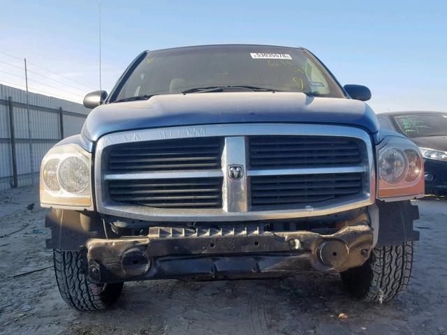 1D4HB48N85F616489 - 2005 DODGE DURANGO SL BLUE photo 9