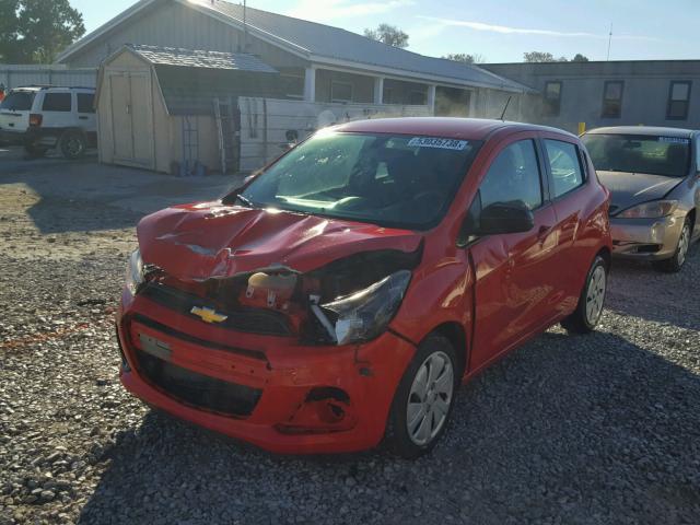 KL8CB6SA4GC638608 - 2016 CHEVROLET SPARK LS RED photo 2