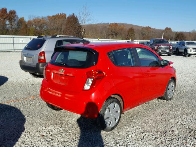 KL8CB6SA4GC638608 - 2016 CHEVROLET SPARK LS RED photo 4