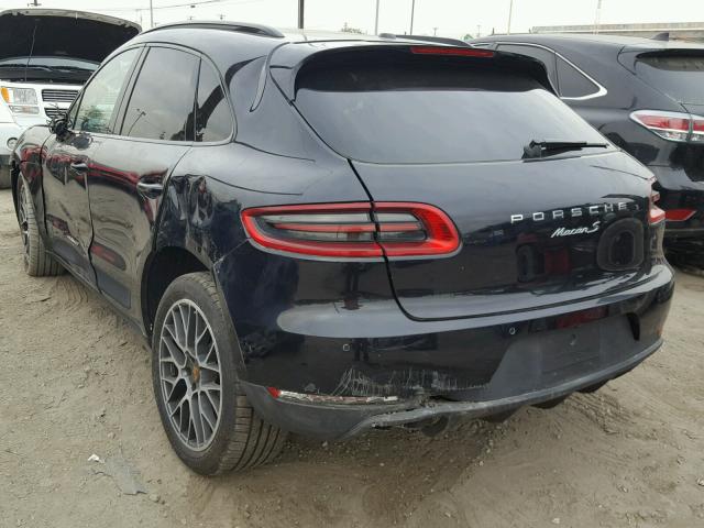 WP1AB2A59FLB58945 - 2015 PORSCHE MACAN S BLACK photo 3