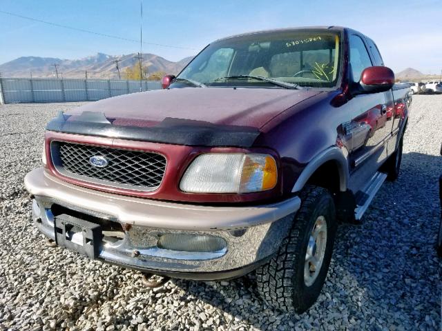 2FTZX18W5WCB00971 - 1998 FORD F150 RED photo 2