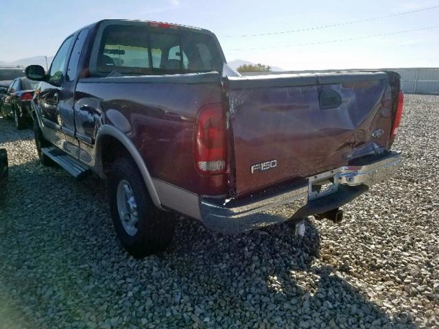 2FTZX18W5WCB00971 - 1998 FORD F150 RED photo 3