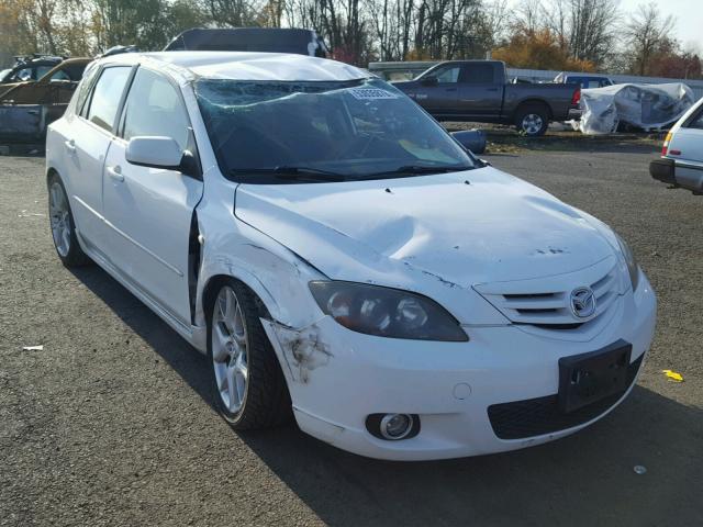 JM1BK143041109975 - 2004 MAZDA 3 HATCHBAC WHITE photo 1