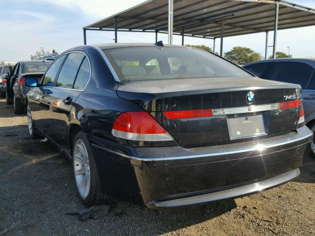 WBAGN63483DR11687 - 2003 BMW 745 LI BLACK photo 3