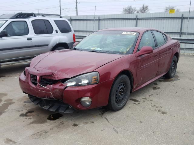 2G2WP522841340934 - 2004 PONTIAC GRAND PRIX RED photo 2