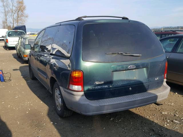 2FMZA5149YBC50118 - 2000 FORD WINDSTAR L GREEN photo 3