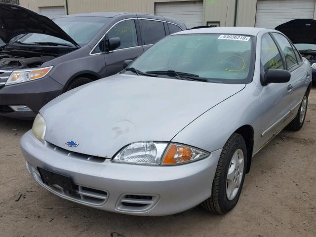 1G1JC524427473377 - 2002 CHEVROLET CAVALIER B SILVER photo 2