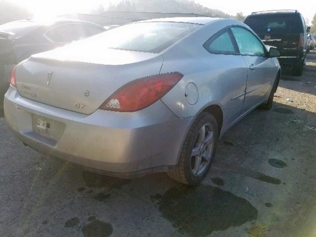 1G2ZH158464172199 - 2006 PONTIAC G6 GT SILVER photo 4