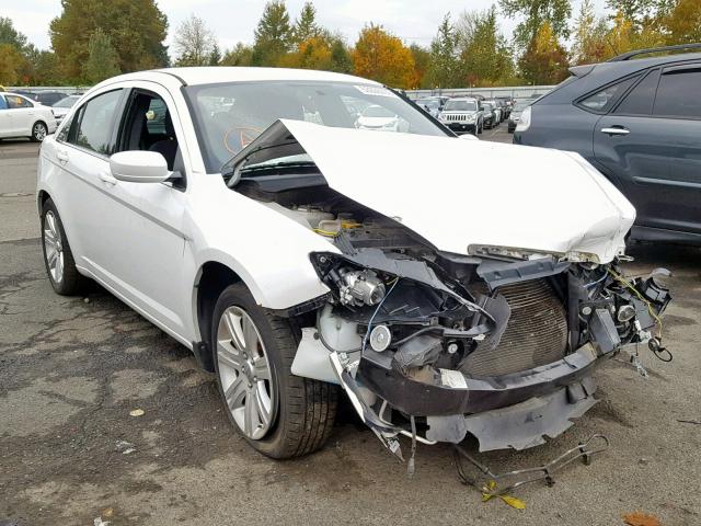 1C3CCBAB8DN706100 - 2013 CHRYSLER 200 LX WHITE photo 1