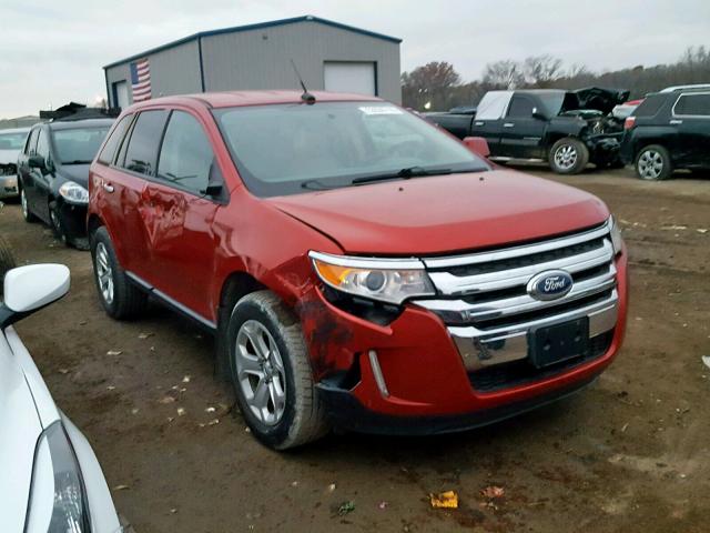 2FMDK3JC1BBA63319 - 2011 FORD EDGE SEL RED photo 1