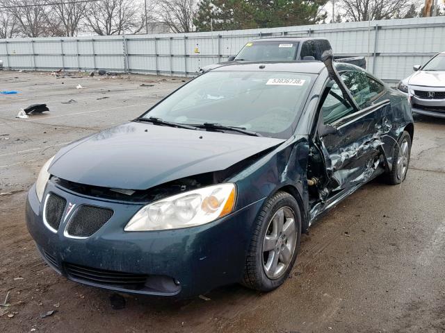 1G2ZH158764147295 - 2006 PONTIAC G6 GT GREEN photo 2