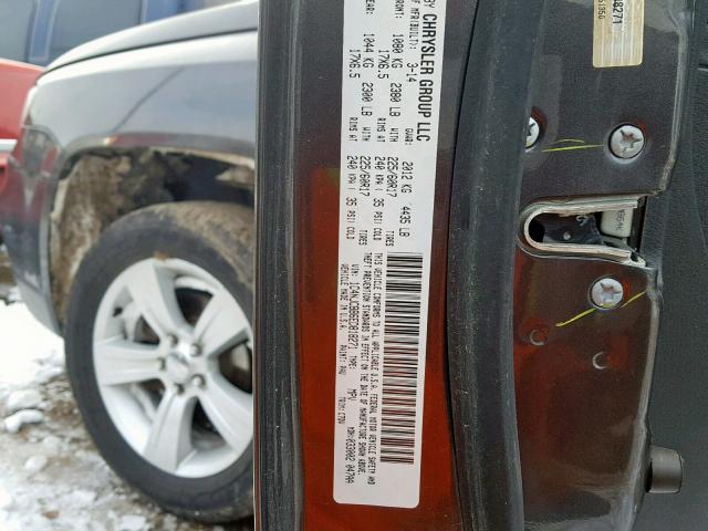 1C4NJCBB6ED818271 - 2014 JEEP COMPASS SP ნაცრისფერი ფოტო 10