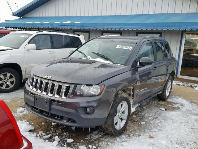 1C4NJCBB6ED818271 - 2014 JEEP COMPASS SP GRAY photo 2