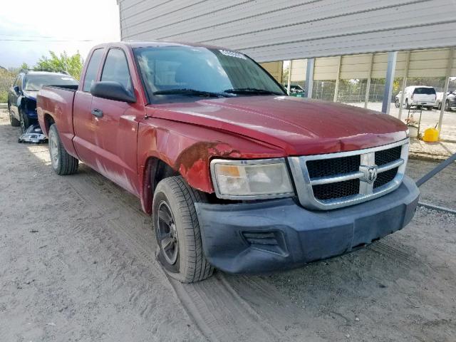 1D7HE32K88S538746 - 2008 DODGE DAKOTA SXT RED photo 1