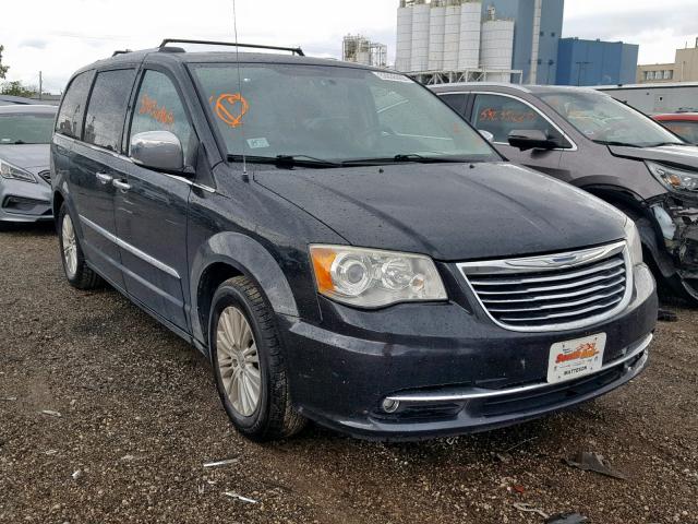 2C4RC1GG5CR121267 - 2012 CHRYSLER TOWN & COU BLACK photo 1