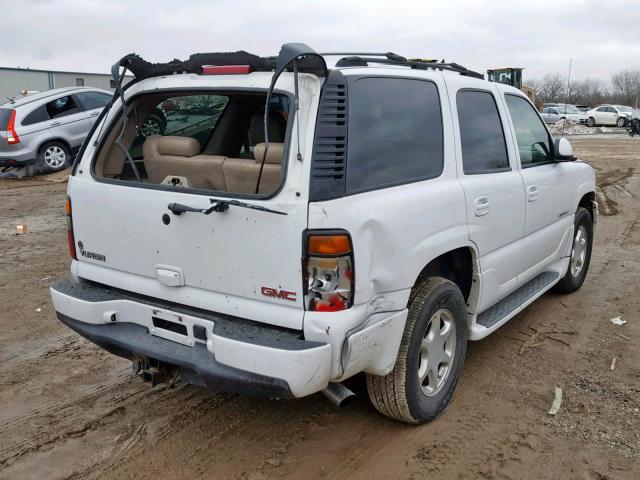 1GKEK63U25J106098 - 2005 GMC YUKON DENA WHITE photo 4