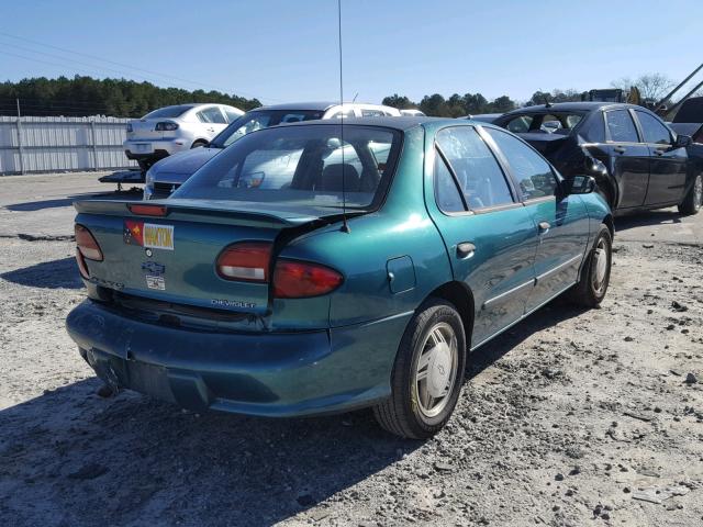 1G1JF5241W7330173 - 1998 CHEVROLET CAVALIER L GREEN photo 4