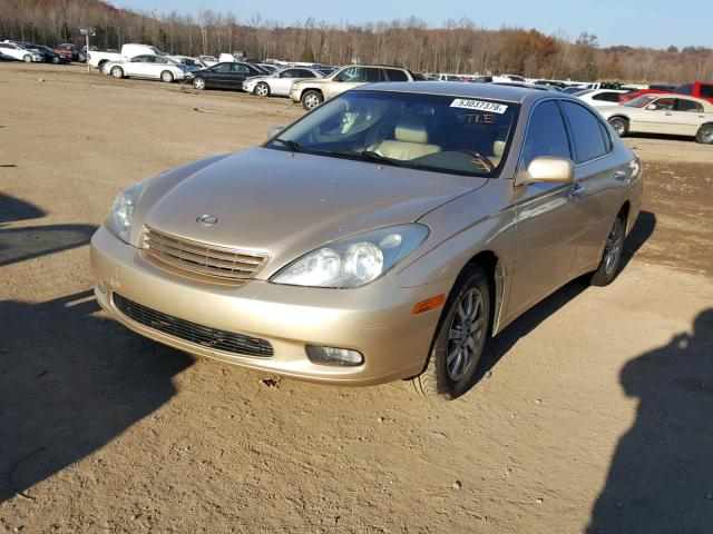 JTHBF30G030144463 - 2003 LEXUS ES 300 GOLD photo 2