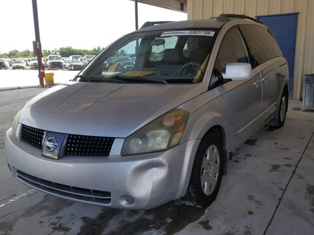 5N1BV28U16N106591 - 2006 NISSAN QUEST S SILVER photo 2