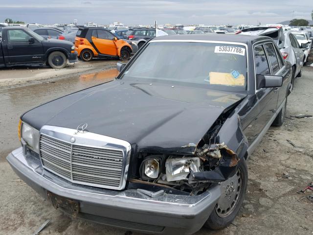 WDBCA35D3GA249340 - 1986 MERCEDES-BENZ 420 SEL BLACK photo 2