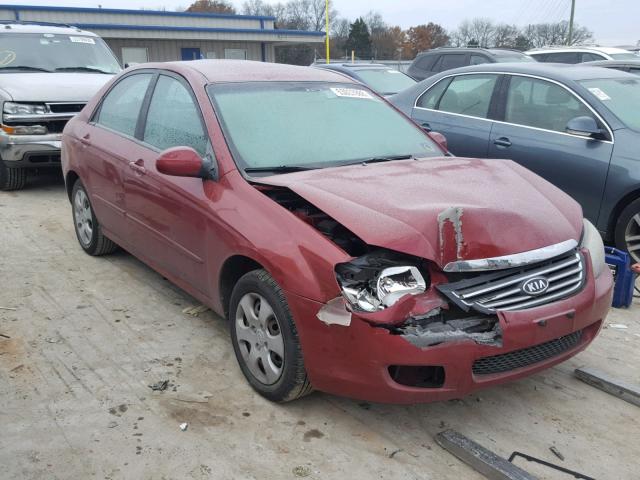 KNAFE222895620467 - 2009 KIA SPECTRA EX MAROON photo 1